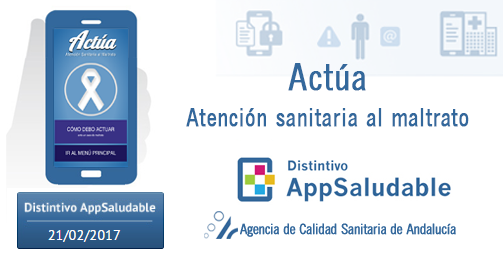 🔎Entre las #appsalud distinguidas con nuestro sello #AppSaludable <a href="/CalidadAppSalud/">CalidadAppSalud</a> está la app 'Actúa: atención al #maltrato'📲, una de las medidas de <a href="/saludand/">Consejería de Sanidad, Presidencia y Emergencias</a> en la lucha activa contra la violencia de género. ¿La conoces?
#mHealth #eHealth #SaludMóvil