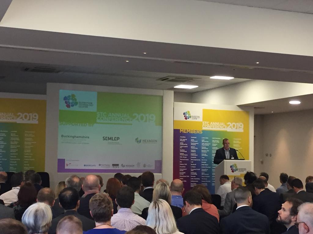 SwoopFunding's tweet photo. Great to be involved at the Silverstone Tech Cluster Annual Conference. STC is the best place in the world to be for Advanced Manufacturing from a recent @SQW_uk report. #STCConf19 #STCnews #STCevents https://t.co/6frIzk32rW