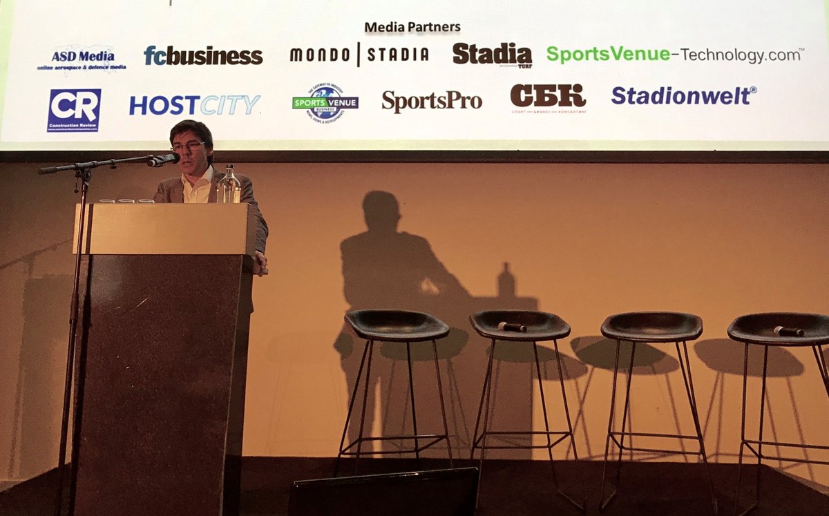 AFLArchitects's tweet photo. Diogo Taddei, Head of Sports & Events @Egis opens the 2019 World Stadium Congress #StadiumCon @worldstadiumcon
Senior Associates Marcel @Ridyard and @Rita__Ochoa are attending. https://t.co/nVfpzifwuh