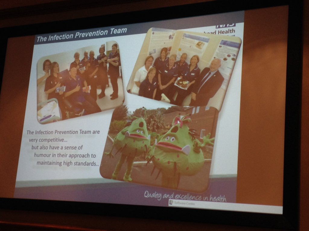 Some great achievements in Infection Prevention and Control from @hilarylloyd13 #QEConf19