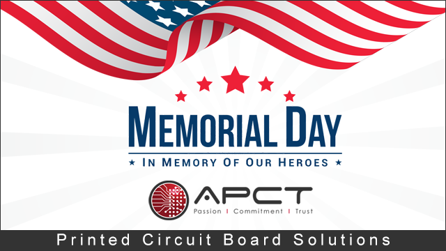 apctpcb's tweet photo. In memory of our heroes.
Memorial Day 2019
@PCBWest #pcbwest #PCB #PCB19 #pcbdesign #aviation #defense #Aerospace @iConnect007 #Hardware #electronics #DFM #maker #entrepreneur #technology #innovation #partnerwithAPCT #suppliers #leadtimereduction
#supplechainmanagement https://t.co/IzoTENRTL3