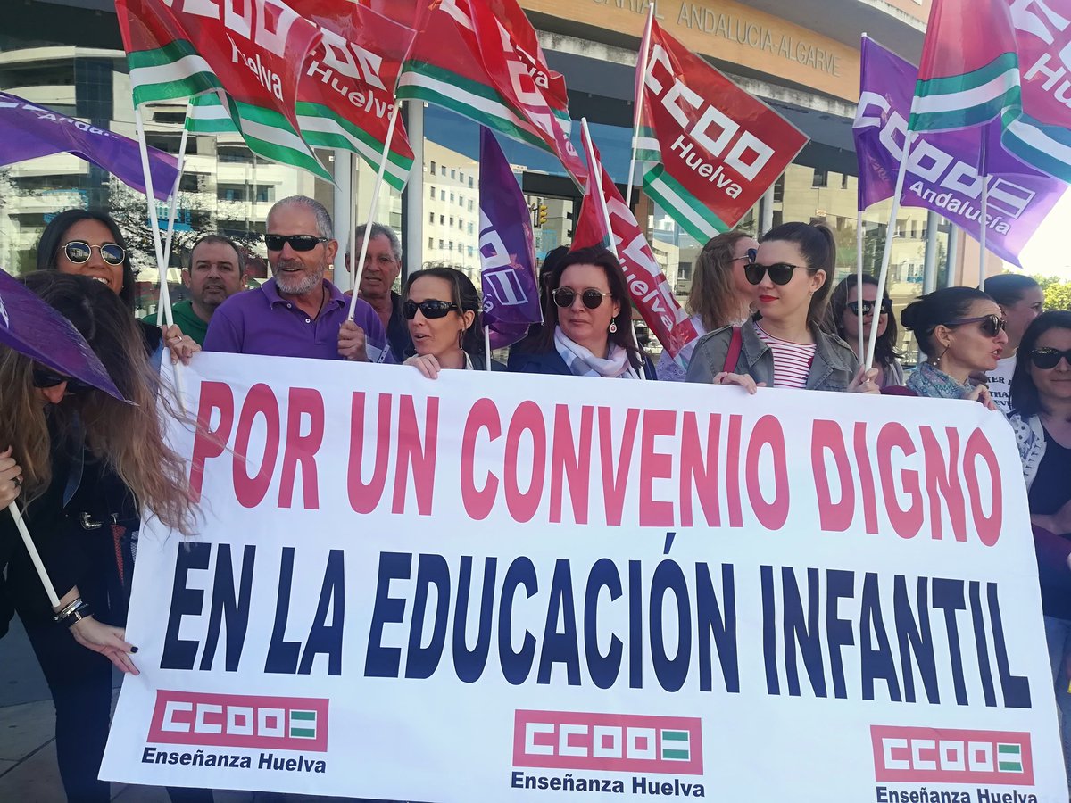 Está pasando #Huelva #ConvenioDignoInfantil <a href="/feccoo/">CCOO Enseñanza</a> <a href="/feccooand/">FE CCOO Andalucía</a>