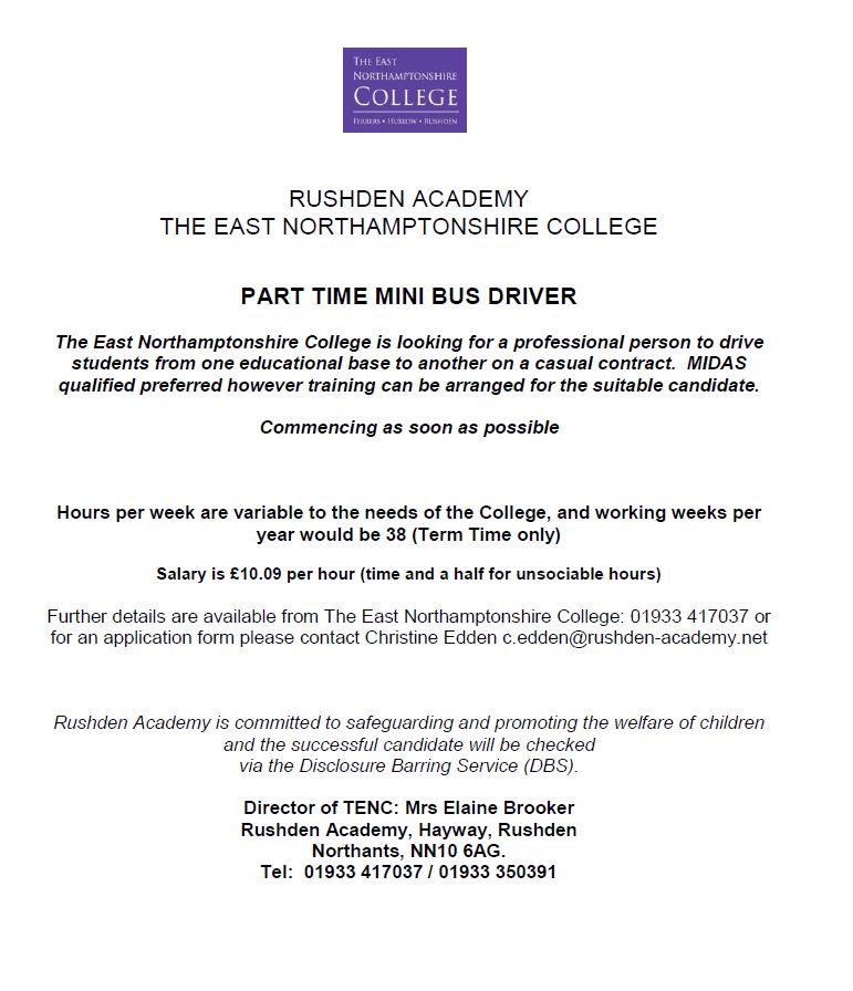 Part time jobs in rushden Part time jobs in rushden