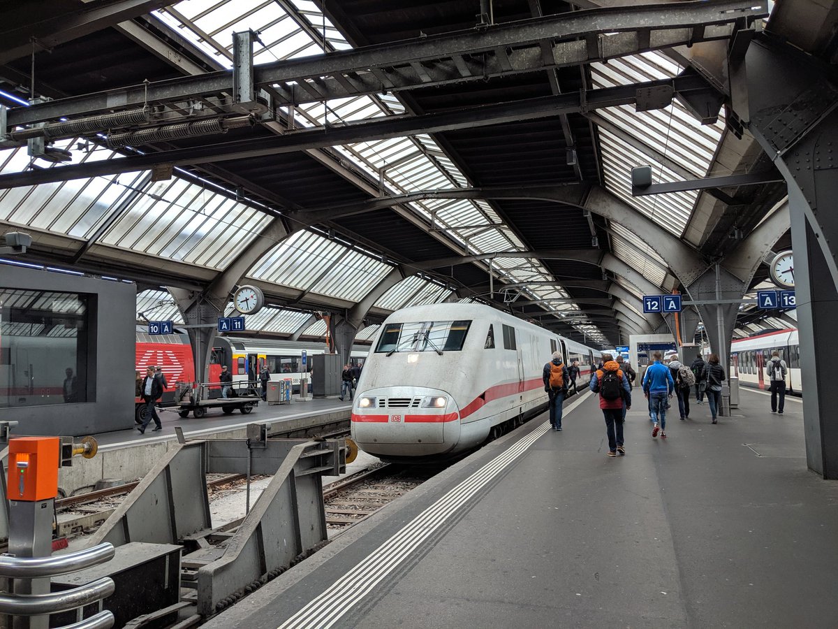 richardavsmith's tweet photo. Time for #dayfive of #springoftrains. This morning, I took the metre gauge train from Chur West (near my pyramid hotel) one stop to Chur, before taking an Intercity to Zurich.
Next destination: Prague, Czechia (via Stuttgart, Nuremberg, Cheb). This will take a while! https://t.co/Yohxgc82GF