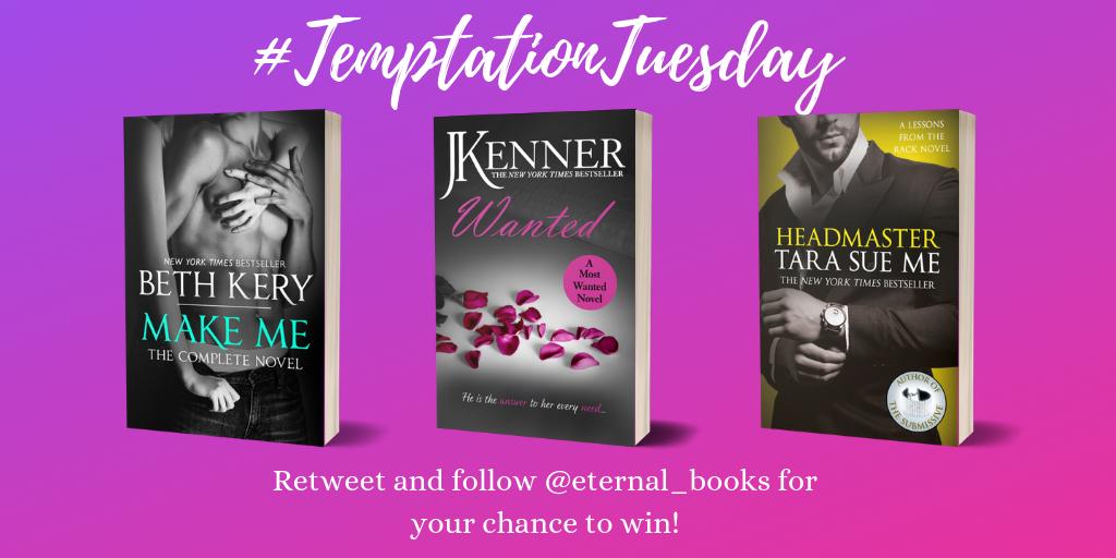 #TemptationTuesday As the weather heats up, we have some steamy - signed! - classics from the <a href="/eternal_books/">Headline Eternal</a> catalogue for you to enjoy in the sun! 🔥
Follow and RT <a href="/eternal_books/">Headline Eternal</a> for the chance to win these titles by <a href="/BethKery/">Beth Kery</a>, <a href="/juliekenner/">J. Kenner (aka Julie Kenner)</a> &amp; <a href="/tarasueme/">Tara Sue Me</a>!