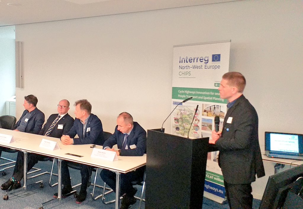 "#Cyclehighways provide a solution for some of our main problems: #Mobility4All, avoiding unnecessary #traffic and managing necessary traffic" <a href="/RouvenKoetter/">Rouven Kötter</a>, deputy director at the <a href="/RegionFrankfurt/">FrankfurtRheinMain</a>