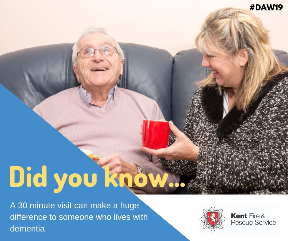 Did you know that anyone living with dementia qualifies for a free Safe and Well visit? Our fire safety officers can provide practical, tailored advice on how to make your home safer. Book a visit at a convenient time for you here: ow.ly/Yir850ufMJ3 #DAW19