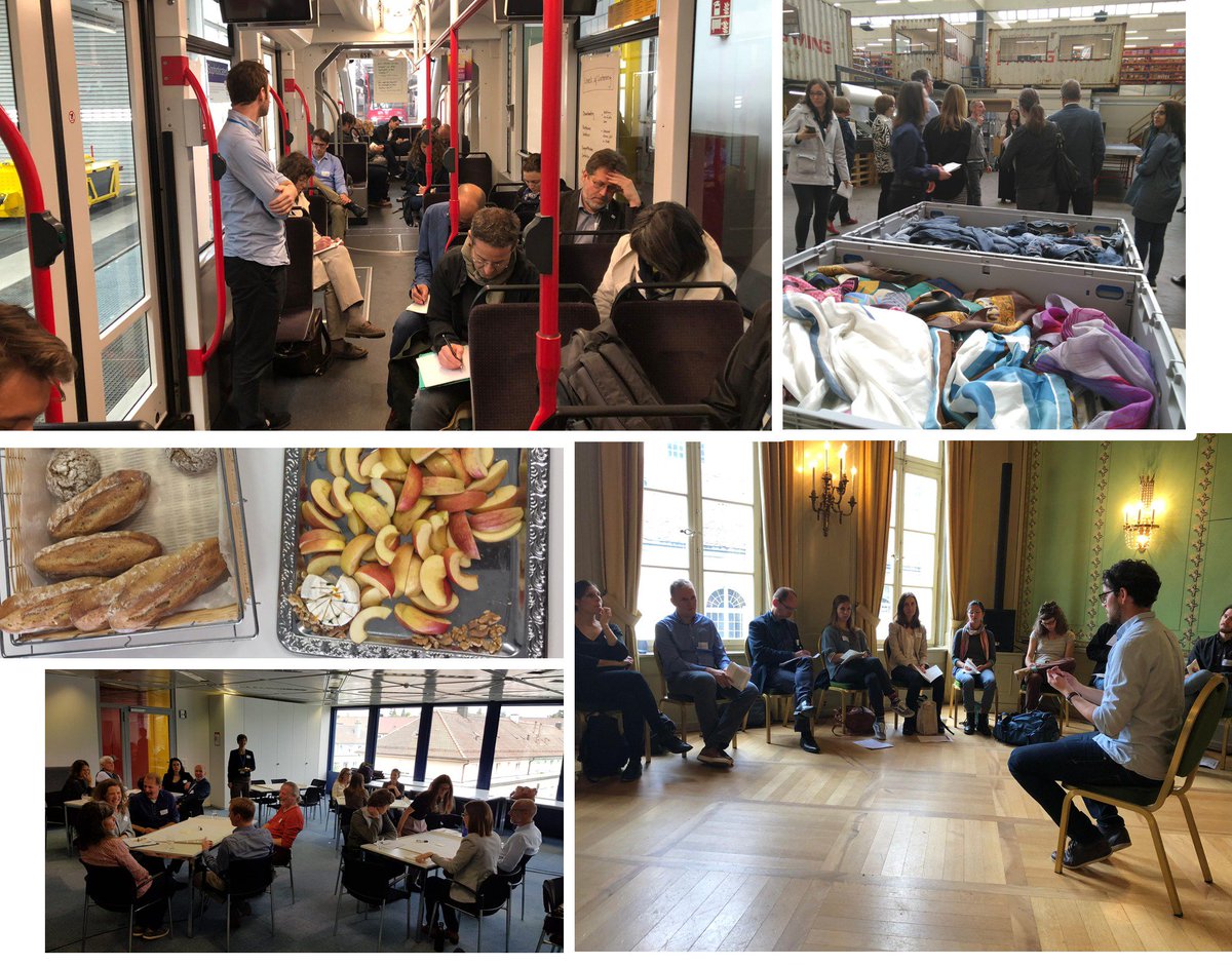 SDSNCH's tweet photo. #SDSNCHConference19 The ambience is also important for developing great ideas! The Learning Journeys continue with the World Café format. What are your impressions so far? #SustainableTextiles #Mobility
#FoodSustainability #GenderDiversity
#UrbanDevelopment #MigrationIntegration https://t.co/OEKjLHzXRH