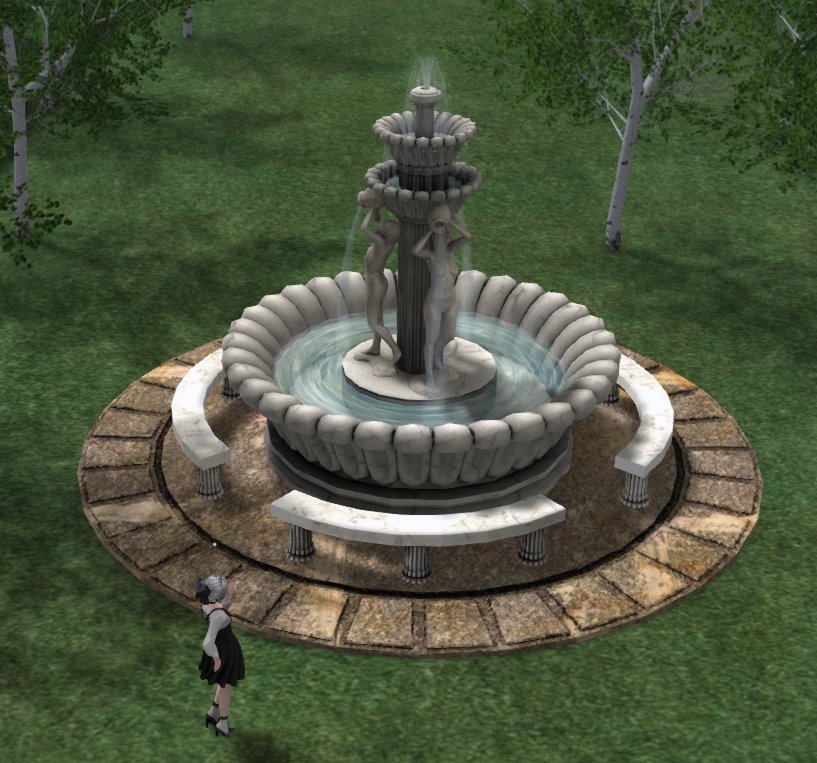 噴水をSecondLifeで組み上げました。
敷いてある円部分のテクスチャーはiPhoneのAdobeCaptureで散歩中に作ったMaterialを3DcoatでSmartMaterial化して使ってみました。
#SecondLife #3DCoat #b3d