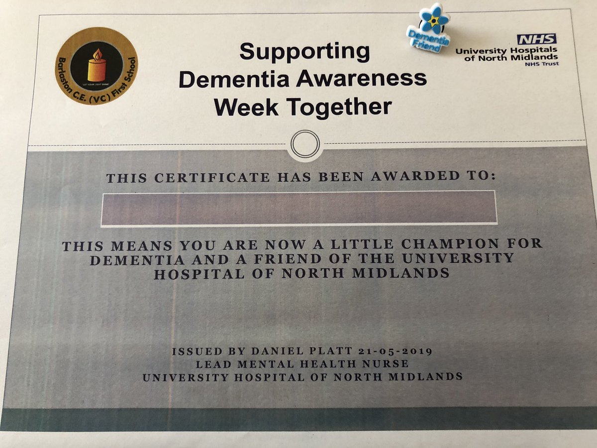 DanPlatt10's tweet photo. #LittleDementiaChampions Fantastic visit to Barlaston first school this morning to talk to the school about dementia #ChildKnowledge about dementia was actually fantastic and 150 new champions for the UHNM @UHNMCharity @UHNM_NHS @DanPlatt10 https://t.co/nQTYNgMby3