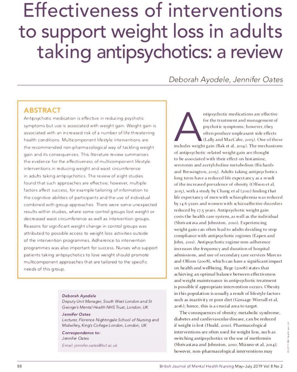 Stef_MHNurse's tweet image. Huge congratulations to our deputy manager Deborah on getting her literature review published in the British Journal of Mental Health Nursing!! 🙌🏻@SWLSTG #Proudmanager #TheLotusAssessmentsuite @NDT_SWLSTG