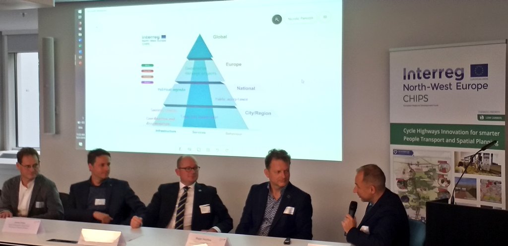 Looking for a road map to develop #cyclehighways in #Europe? There you go, from the Decision makers panel discussion at the <a href="/CHIPS_EUproject/">CHIPS</a> final conference