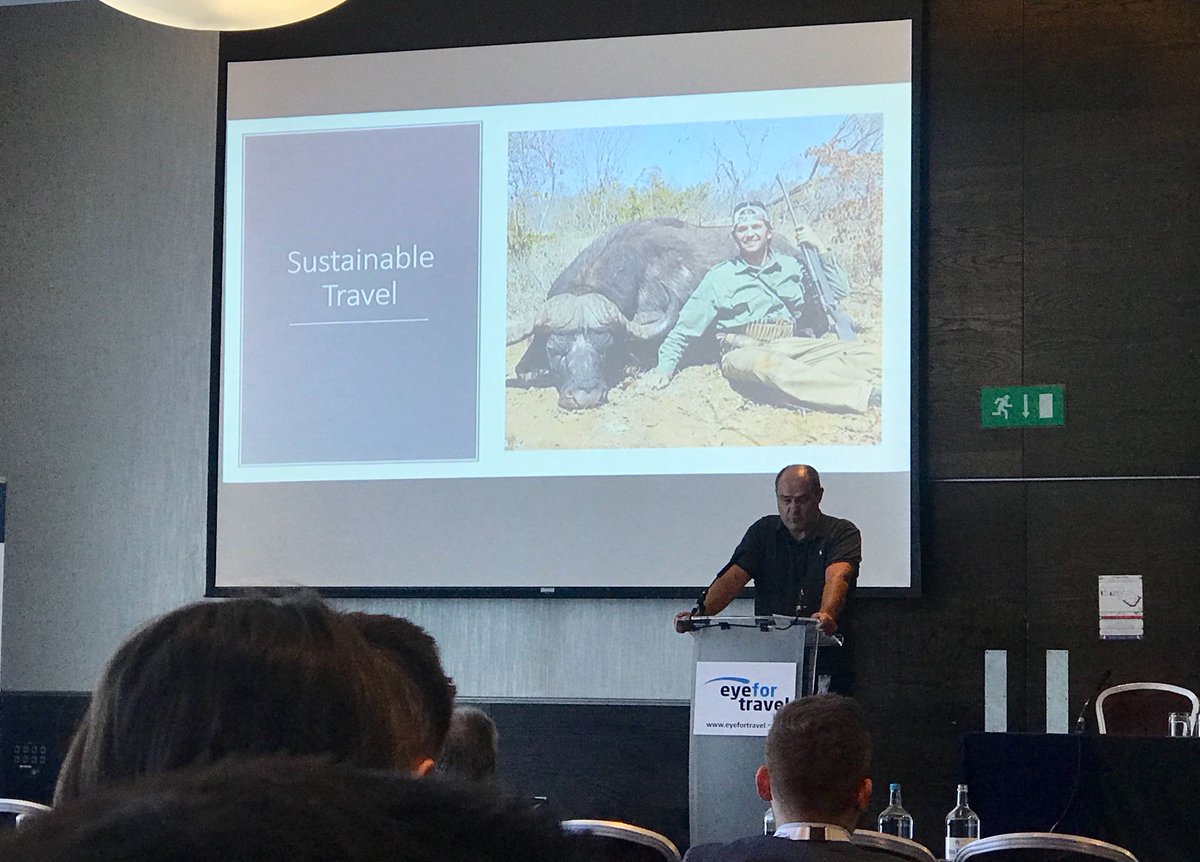 AnnaZarudzka's tweet photo. Travel industryis so dependent on peace - travel sector must look after and think about sustainability more than other industries - says @RoughGuides CEO Rene Frey @EyeforTravel #EFTLondon #FutureOfTravel https://t.co/KkCtnWgl4q