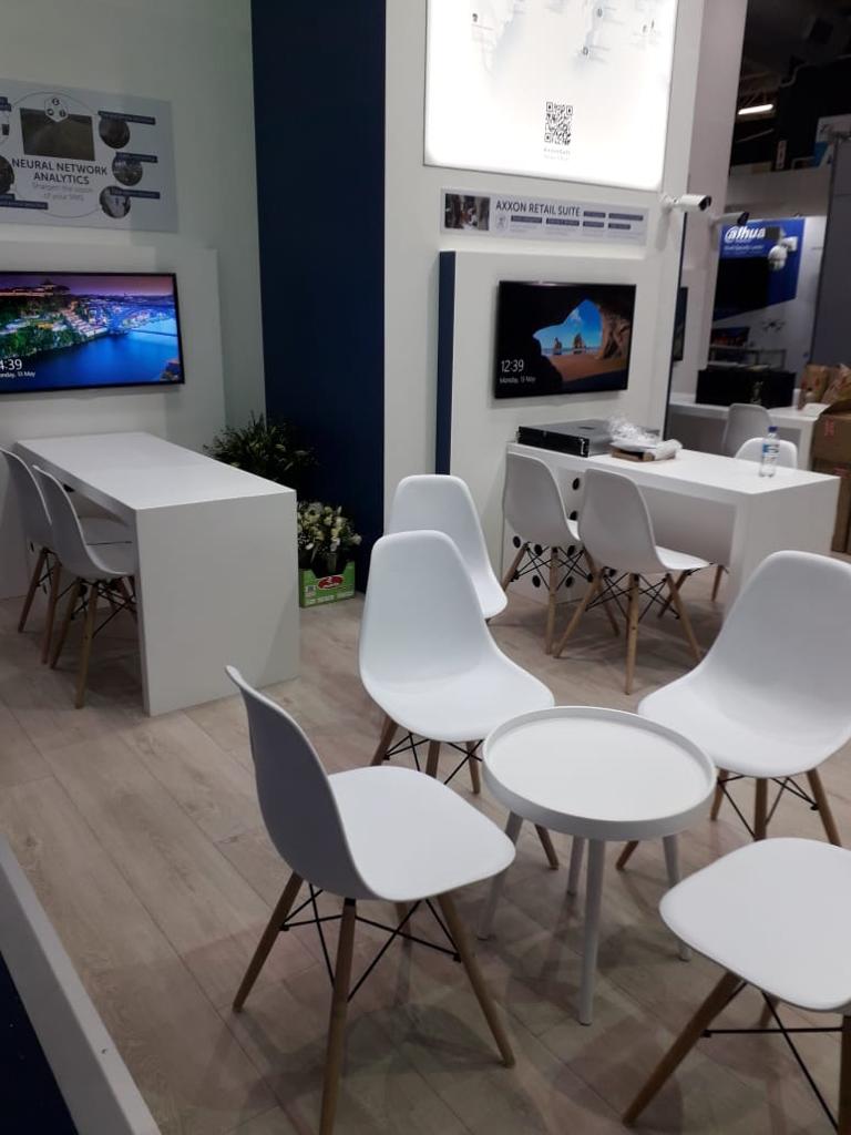 XpoActive's tweet photo. Well done to our team for the rebuild of the Axxonsoft stand at Securex South Africa 2019. #TeamWork #StandBuild #Securex2019 https://t.co/FreCoprrw1