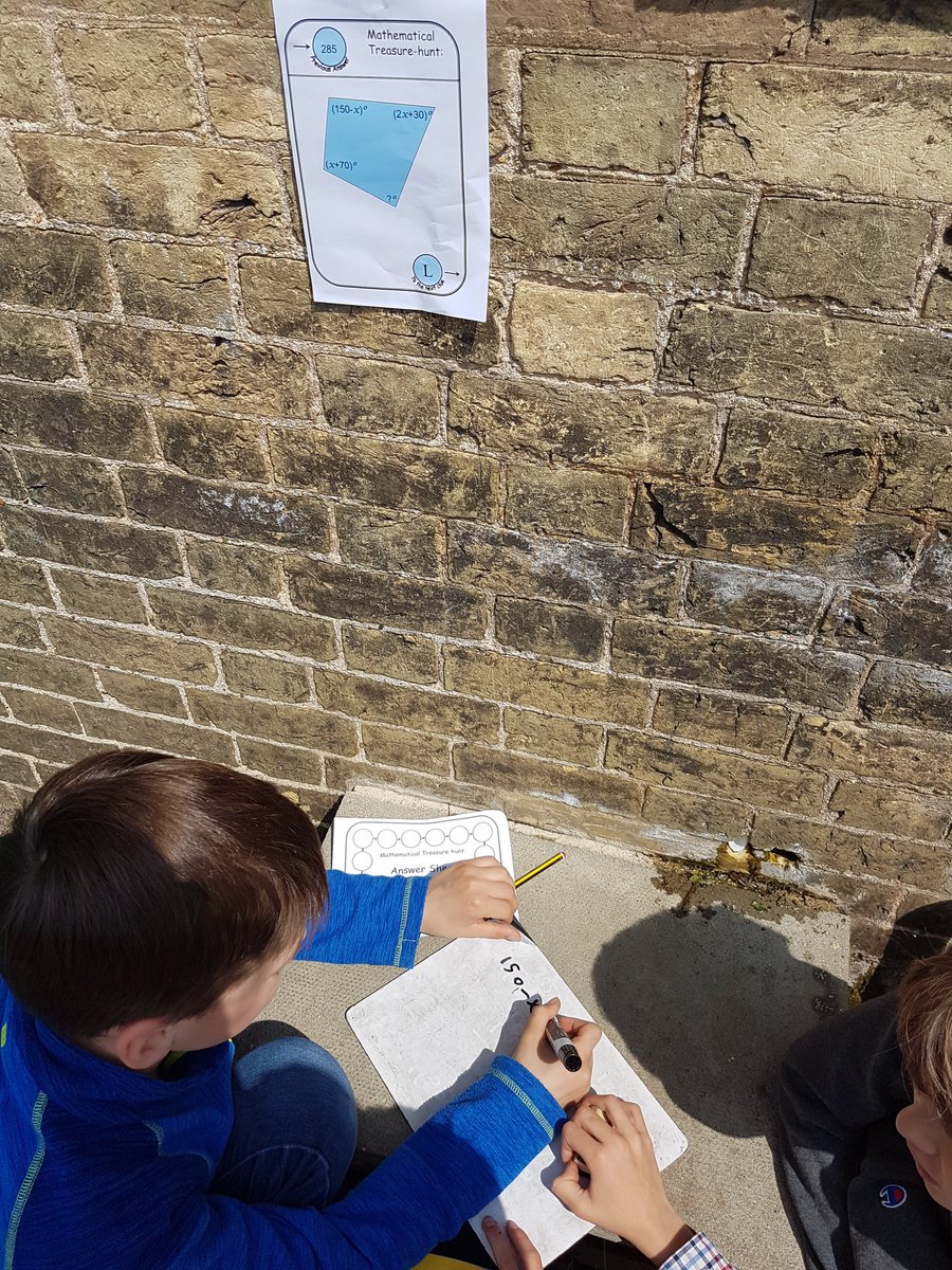 AMGnichuana's tweet photo. Nothing like a Maths lesson outside to excite learning! #year6maths #treasurehunt #learningoutdoors https://t.co/L0jCCWvJe6
