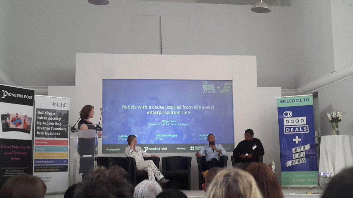At Social Enterprise conference #GDBGB listening to inspiring social enterprises
<a href="/CrackedIt/">Cracked It</a> <a href="/Pjoys/">Pjoys</a> and <a href="/HandsofHonour/">Hands of Honour</a>  #SocialEnterprise