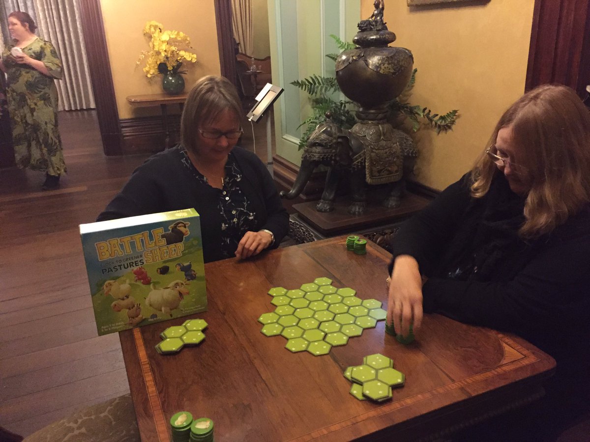 Games night underway! Thanks for a great event@Brainhackr  Some of those scavenger hunt clues are tricky! #SAHistFest