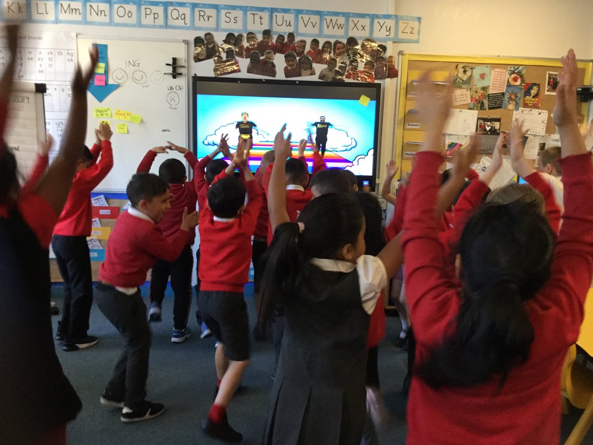 cashprimary's tweet photo. @KooKooKangaRoo This is class 1NG at @cashprimary in the UK! We dance to your songs everyday! We ๐ you!!!!
#positivity #shakeyourfoot #getyourbodymoving. https://t.co/xic7QVEwO2