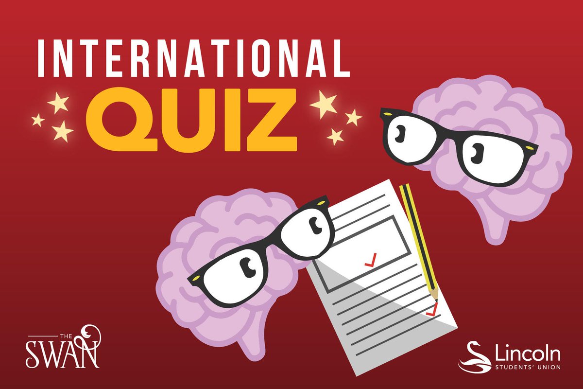 ✨ The Final International Quiz of the Year! ✨

Join your @ulsu_inter for a fun-filled quiz evening with refreshments provided and many prizes to be won. All students are welcome.

24th May, 6pm in The Swan | Teams of 5 | £1 entry

See you there 👉 facebook.com/events/3807815…