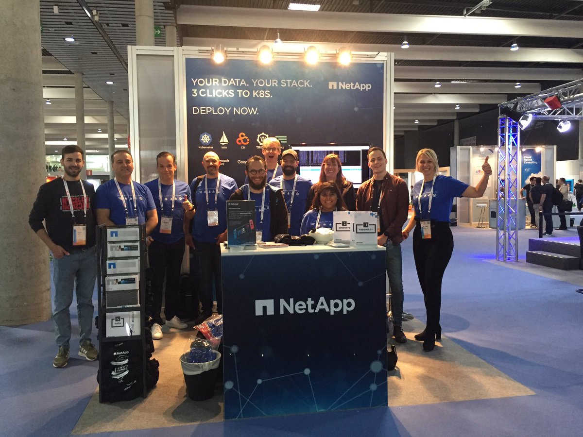 Come and meet our wonderful NetApp team @Sponsorshowcase #KubeCon #NetAppEMEA #CloudNativeCon