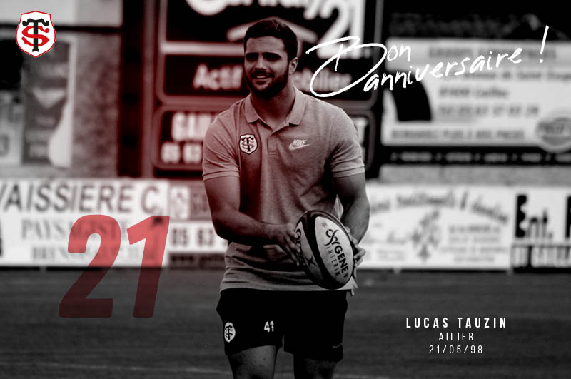 StadeToulousain's tweet image. 🎈 Il fête aujourd'hui ses 21 ans ! Joyeux anniversaire à @tauzin_lucas et à très bientôt sur les terrains ! 🎉🎂