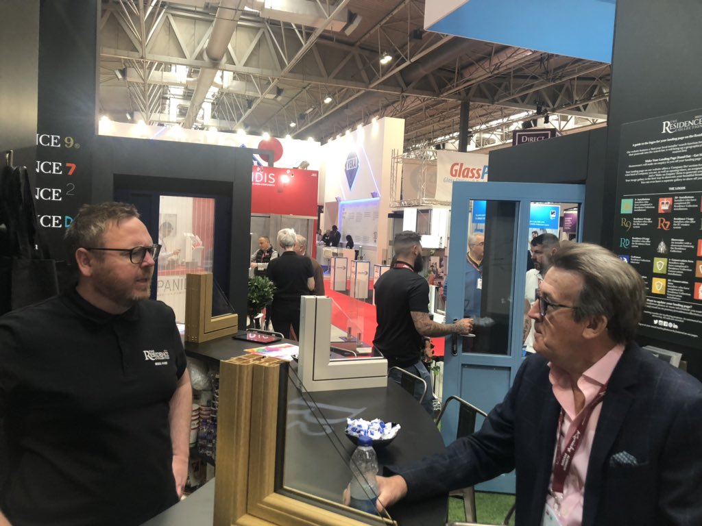 residence9's tweet photo. Getting busy @fitshow already! Come and see our new RD Doors range, doors the way they’re meant to be 🖤 #ResidenceCollection #FitShow #FitShow2019 https://t.co/uxndXsr8AR