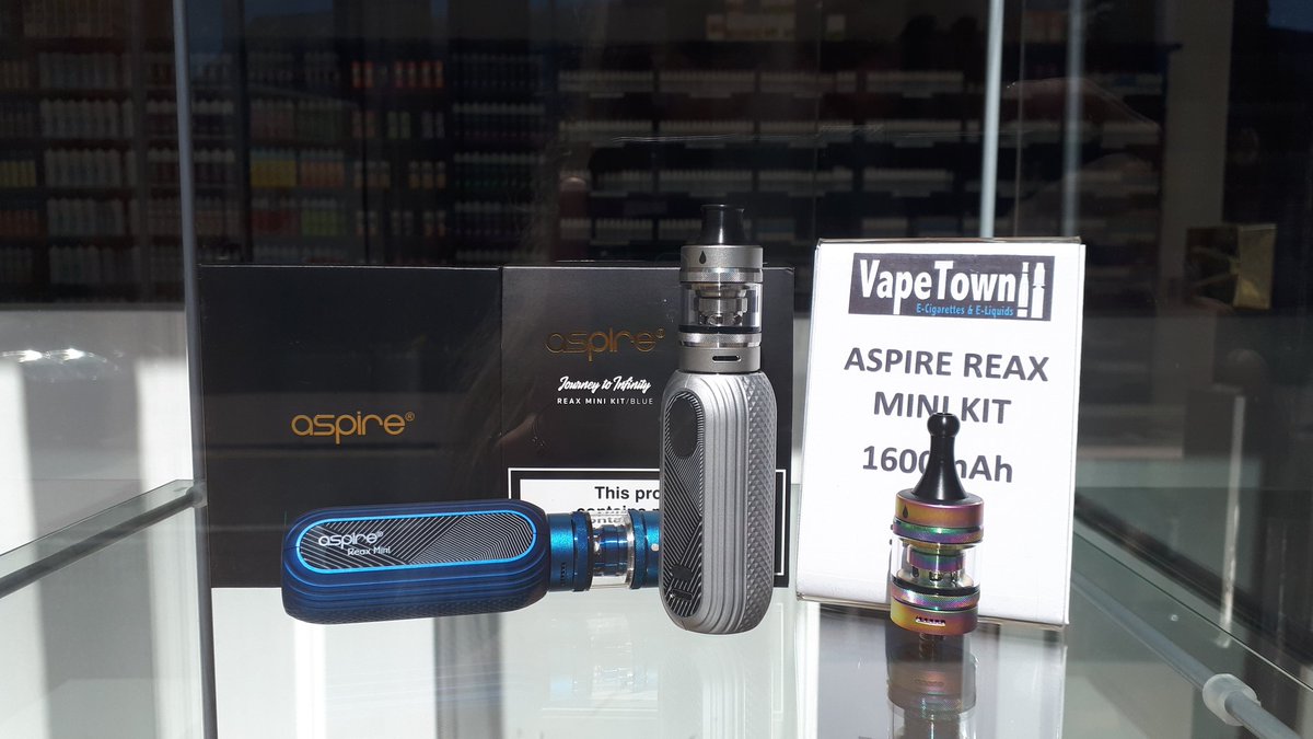 vapetownecigs's tweet photo. #NEW @aspirecigs Reax Mini Kit just landed in our stores!
Gorgeous design & non-leaking technology!
Find yours>>https://t.co/J5O703r5uK
#vape #vapekit #aspire #vaping #vapeshop #VapingTrain #TuesdayThoughts #TuesdayMotivation #eliquid #ecigs #ecigkit #ecig #vapeexpo #vapers #EU https://t.co/kzy8Y5ossn
