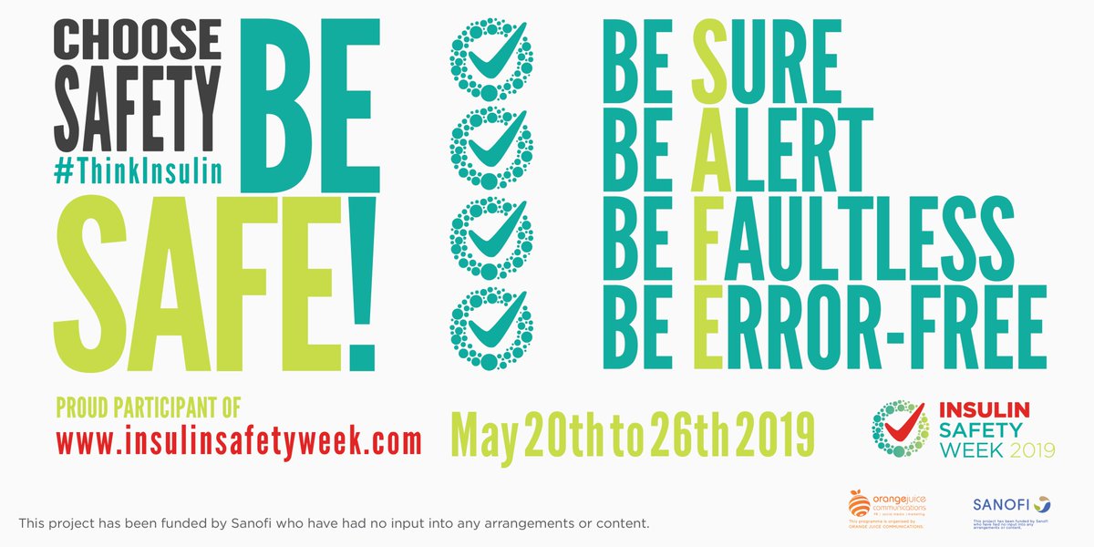 SalisburyNHS's tweet photo. As itโs #InsulinSafetyWeek weโre helping to raise awareness of insulin safety among our staff as part of the national campaign. @InsulinSafety19 #choosesafety #thinksulin https://t.co/kUER4Ze4MU