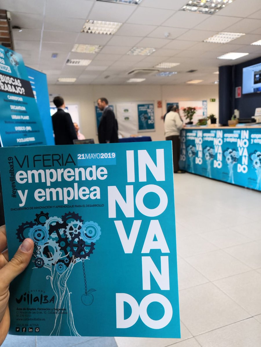 Ya estamos relajando a los asistentes de la VI Feria Emprende y Emplea #eyevillalba19, con nuestro sistema de #realidadvirtual y participando con talleres y charlas sobre #innovación