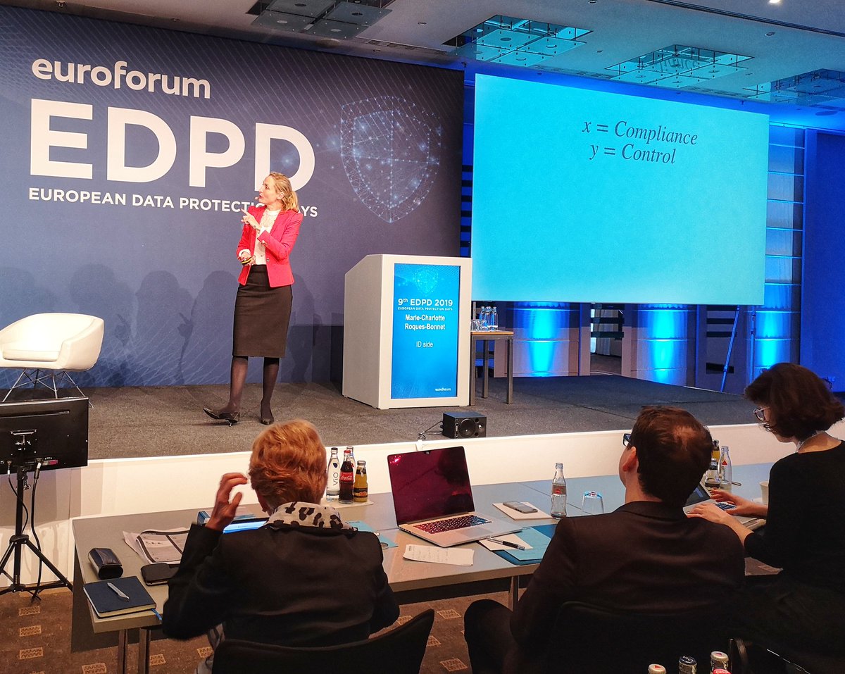 legal_live's tweet photo. "It's beyond compliance to give online users full control because they don't keep track of what they comply to." Marie-Charlotte Roque-Bonnet (EU Tech for Good Entrepreneur, Founder of ID side) #EDPD19 https://t.co/qkouuuhcS5