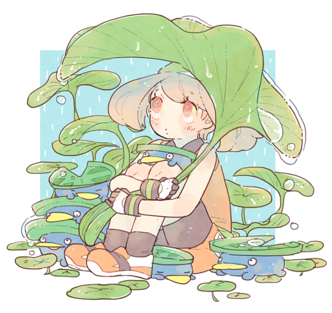 ハルカ(ポケモントレーナー) 「梅雨のにおい 」|こちかのイラスト