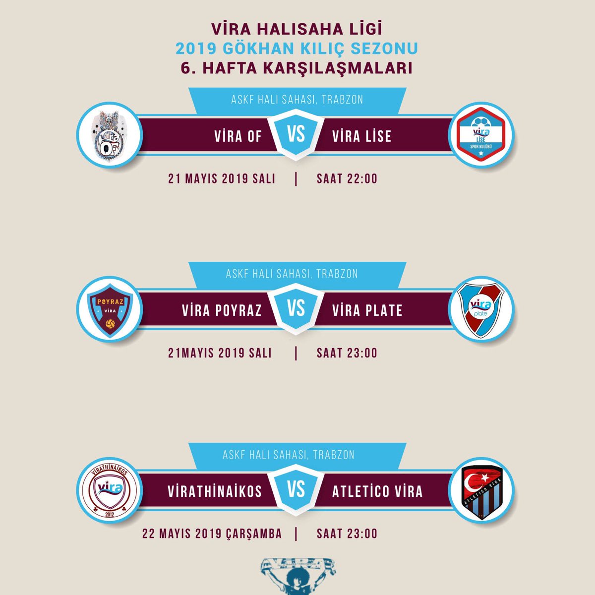 İşte 6. Haftanın programı📌