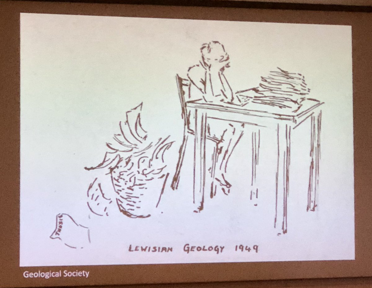 GeolSoc's tweet photo. Our first female president, Janet Watson, often sketched in herself in the last few pages of her field notebook - these two sketches from our archives capture her sense of humour in relation to Fieldwork in Scotland 📒 #GSLWomen https://t.co/lNmTul8mO0