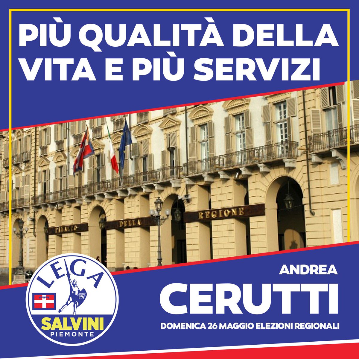 📌La regione deve portare all’attenzione del governo nazionale le istanze del proprio territorio. 
🔵La <a href="/LegaSalvini/">Lega</a> punta al raggiungimento di una piena autonomia del #Piemonte per ottenere meno tasse, più servizi e una migliore qualità di vita.
#scrivicerutti #26maggiovotoLega