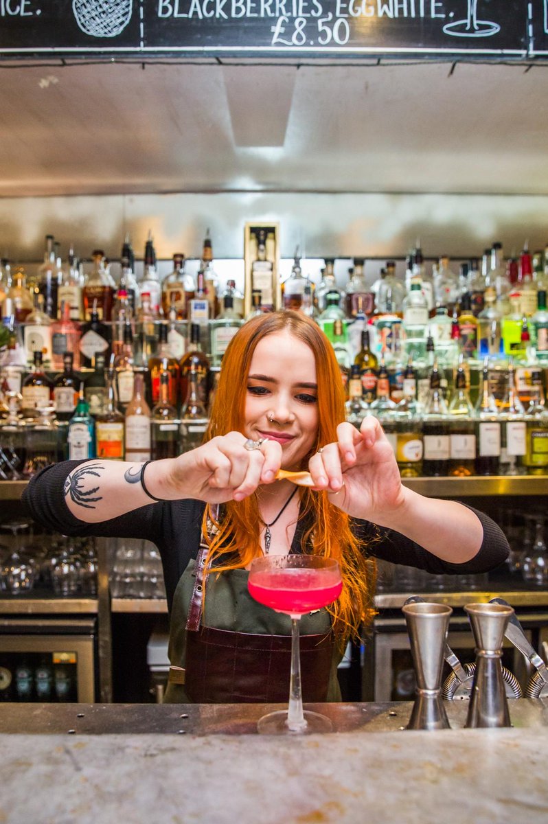 Beautiful, elegant and delicious. But enough about the cosmo. 

This is our fiery red head Imogen.

Don't be fooled by her small stature she's more feisty than a pit bull (the dog not the singer) she makes a banging cocktail and dances like a furby on crack.
