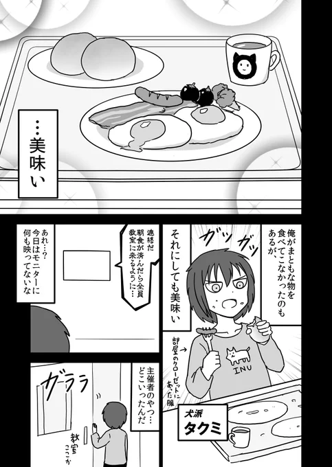 全然殺伐としないデスゲームのギャグ漫画【３】 