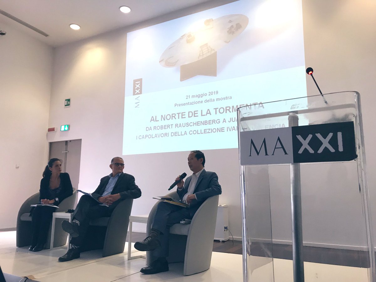 Museo_MAXXI's tweet image. #HouHanru: “The exhibit dedicated to the @gva_IVAM is a “tormenta” (storm) not only in its title. It is indeed an urge for all cultural characters to gain and develop the strength to work together.” #AlNorteDeLaTormenta