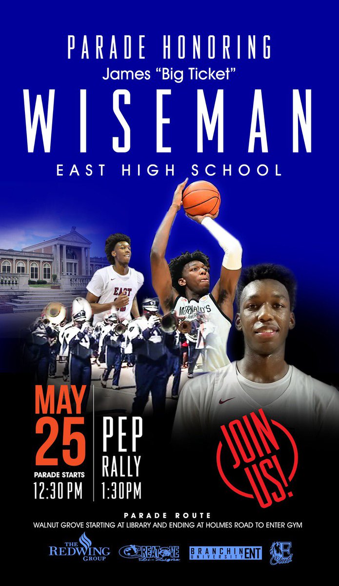 God’s Plan 🙏🏽🙏🏽. Come out and help ⁦<a href="/BigTicket_JW/">James Wiseman</a>⁩ celebrate his “DAY “!!!!.