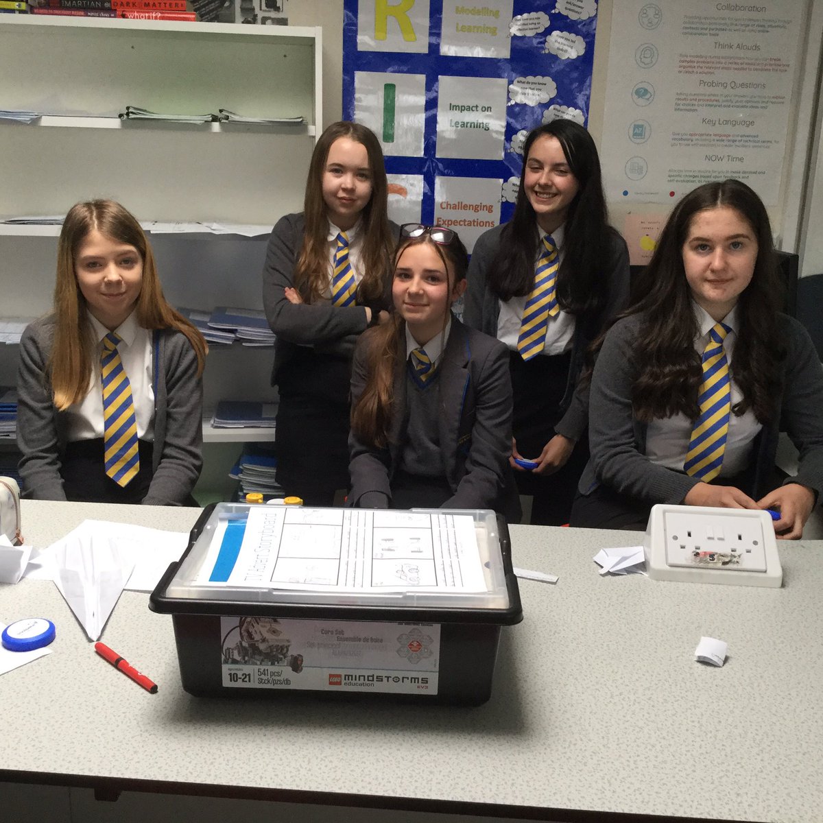 StCenyddScience's tweet photo. Congratulations to this Y9 team in winning the Autonomous Vehicle challenge using Lego Mindstorms. They designed and built their vehicle from scratch and successfully programmed it to navigate a circuit. They also prepared a marketing pitch to identify potential customers! https://t.co/xMkbkgcvFL