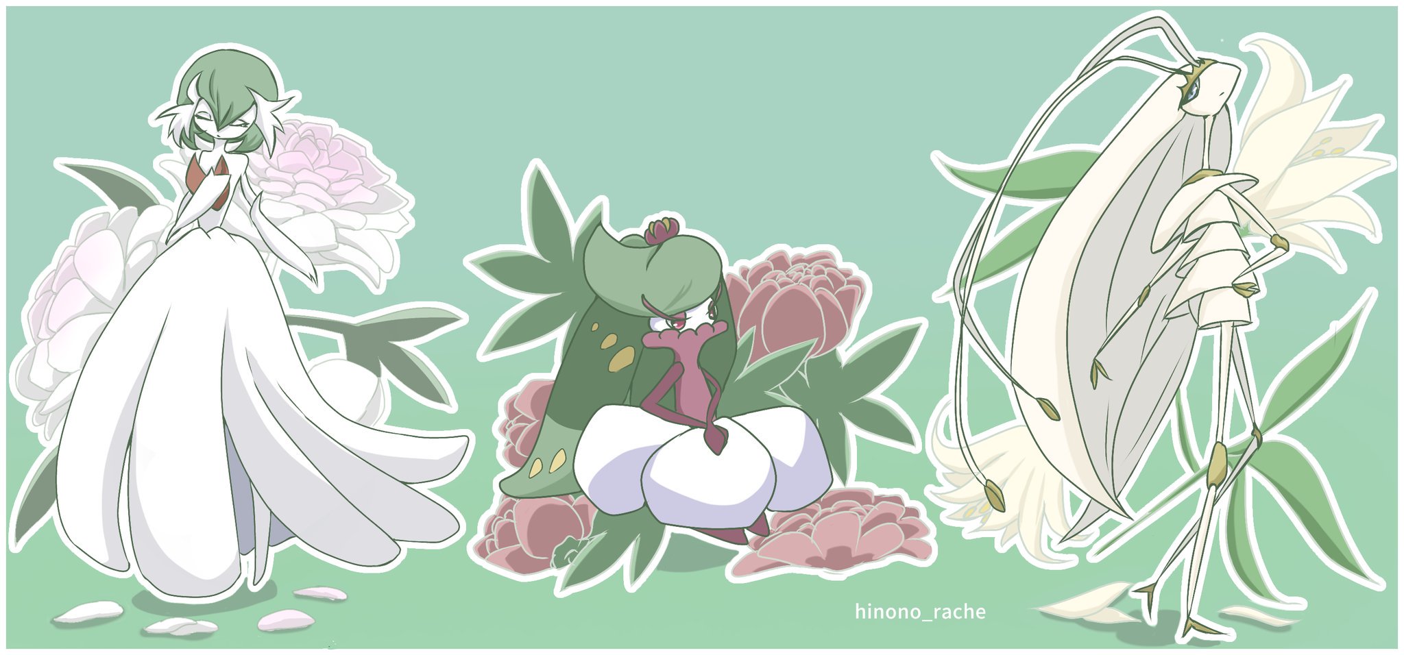 ひなの A Twitter 立てば芍薬 座れば牡丹 歩く姿は百合の花