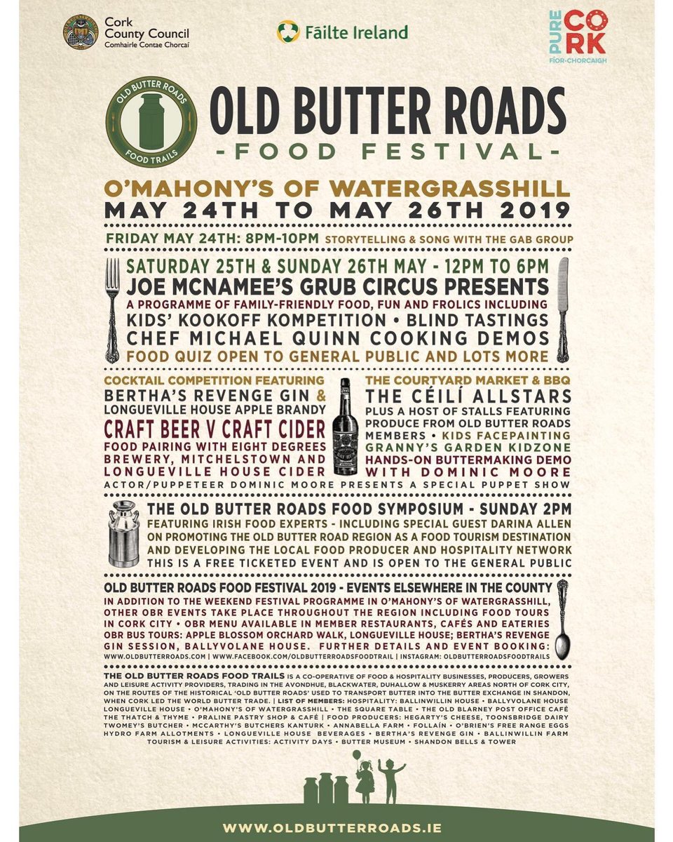 8degreesbrewing's tweet photo. All paths lead to @omahonysofwgh for the @oldbutterroads Festival with a superb line up of food &amp; drink. We're there on Sat, as part of @GrubCircus, taking our beer up against cider from @LH_Beverages in a bid to see what works best with food. Come, heckle, taste &amp; enjoy! https://t.co/mJlXrGMR5e