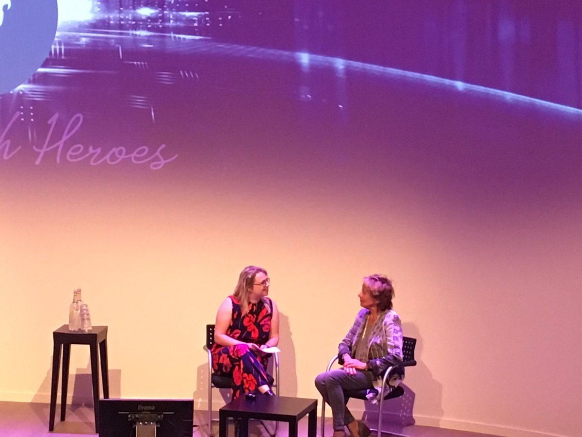 ‘We are all role models’. <a href="/NeelieKroesEU/">Neelie Kroes</a> at <a href="/hightechcampus/">High Tech Campus</a>. Launch #femaletechheroes 💃🏼👌🏽