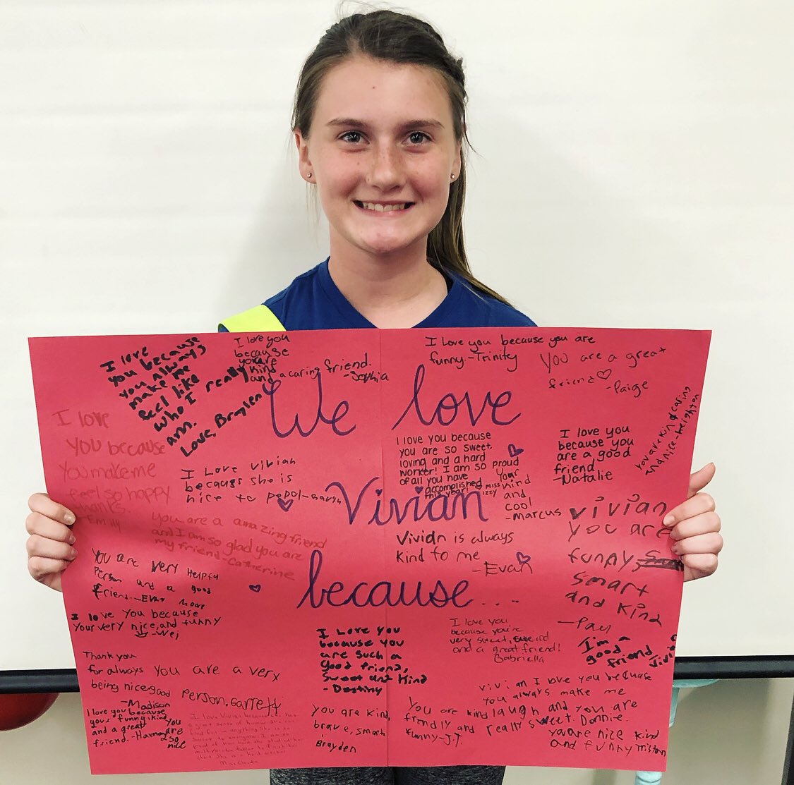 MissIsselhardt's tweet photo. Day 18/26! I’m going to miss this girl so much.  Vivian (chicken nugget) is loved for her ability to make you laugh no matter the circumstances, her creative mind, always showing perseverance and determination. I am so proud of all her hard work. #celebratelps https://t.co/zQVyxLMway