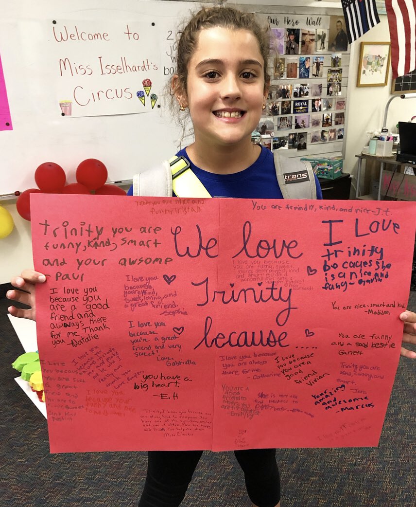 MissIsselhardt's tweet photo. Day 19/26! My birthday twin! Trinity is loved for her loyalty, friendship, dedication, curiosity, loving heart, big hugs and “spunky” personality! She is a hard worker, fabulous student, great friend and overall wonderful girl! She has a bright future ahead of her. #celebratelps https://t.co/eCUEWNXmsQ