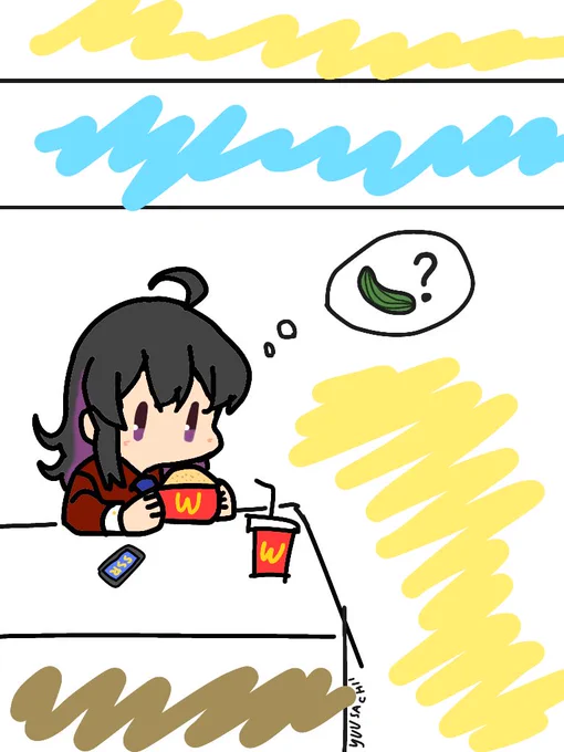 Sachii with BigMac #Original_Character #Original #Admiral #Kancolle #Admiral_Yuusachii #Admiral_Sachii #Sachii https://t.co/rdOBY2HXdx 