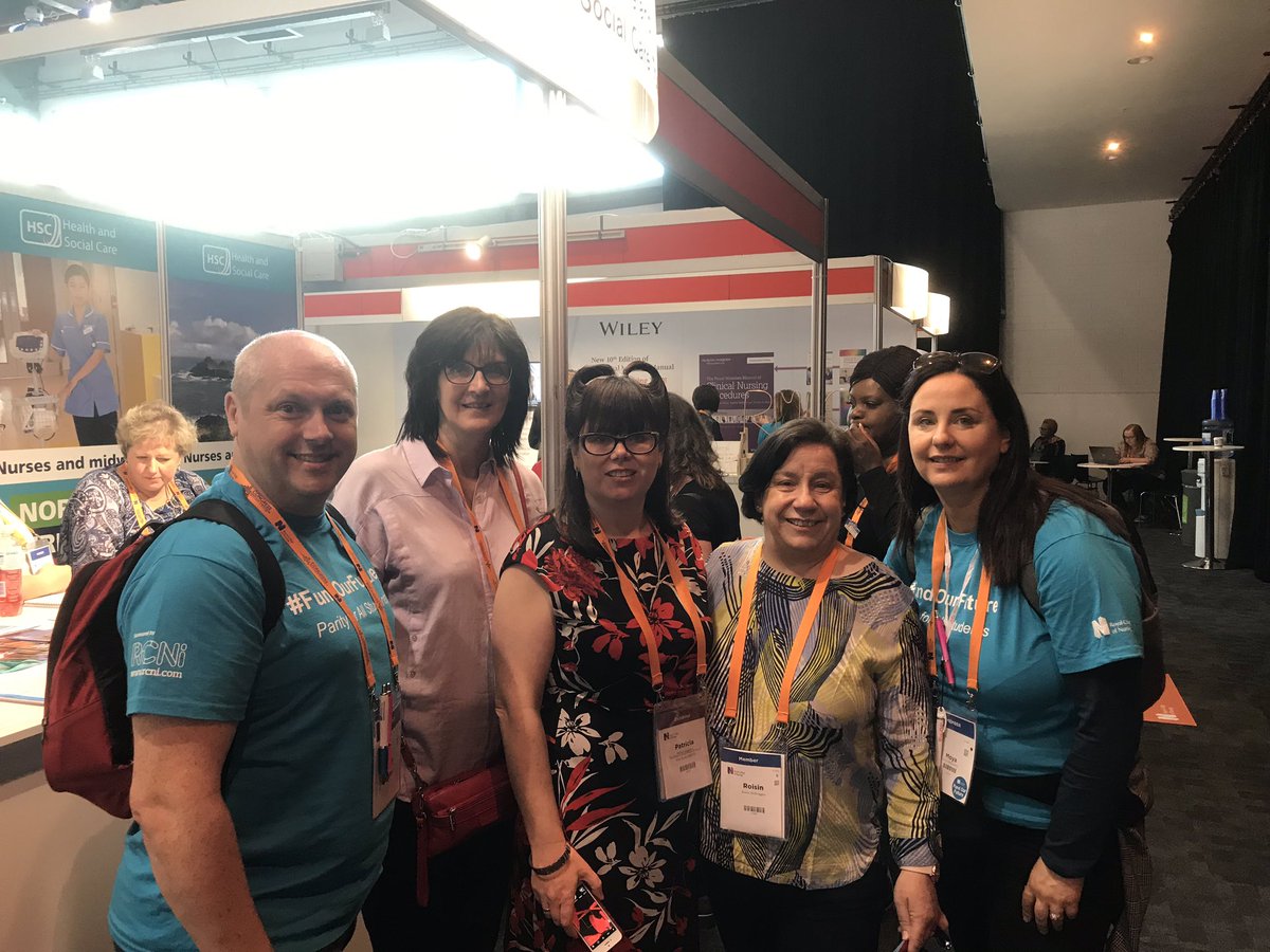 Just checking in with the Northern Ireland HSC Trust stand.  #RCN19 #RCNStudents #OU50