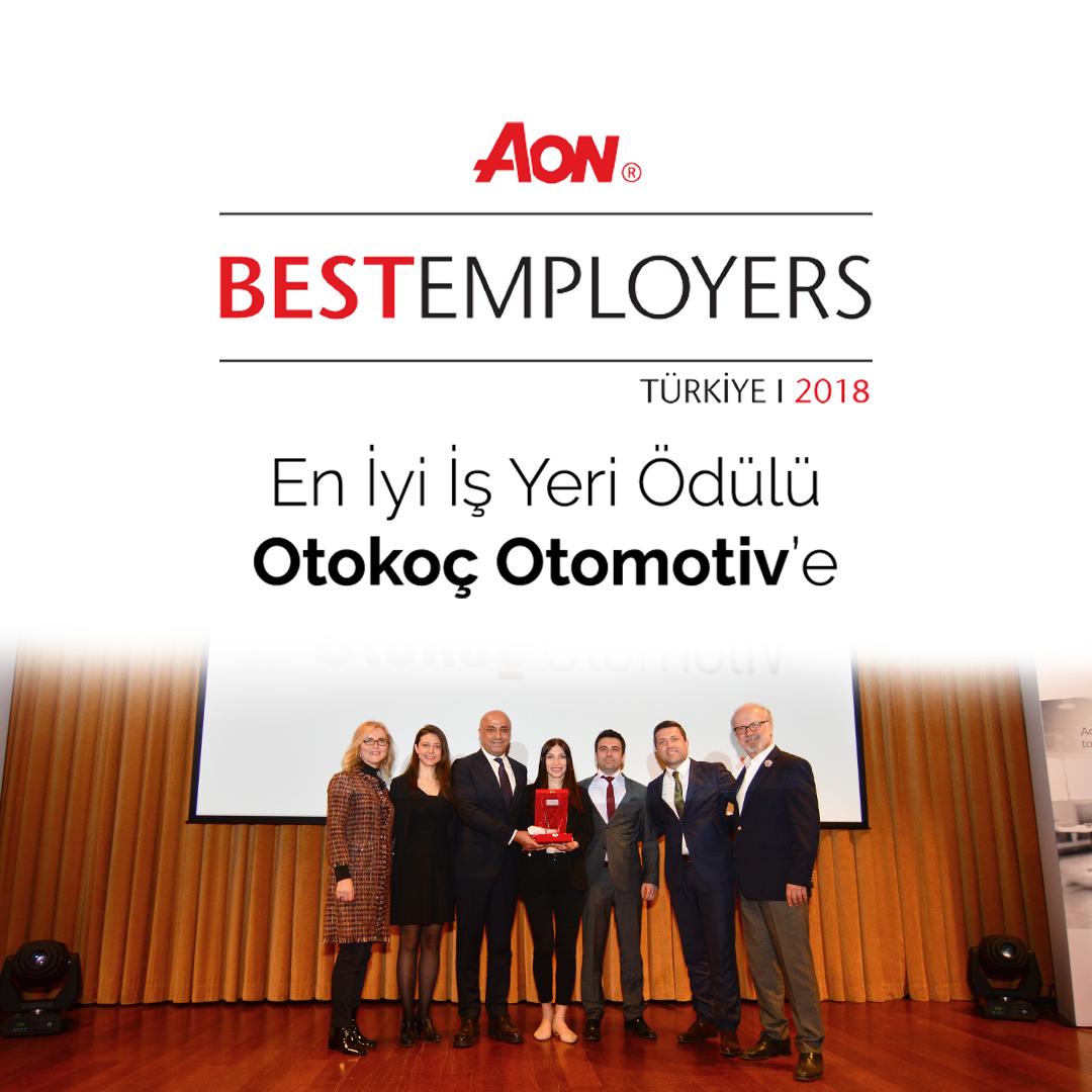 BudgetKKTC's tweet photo. Otokoç Otomotiv Aon Best Employers 2018 Programı kapsamında “Türkiye’nin En İyi İş Yeri” ödülünün sahibi oldu. https://t.co/IkyrVxioC4
