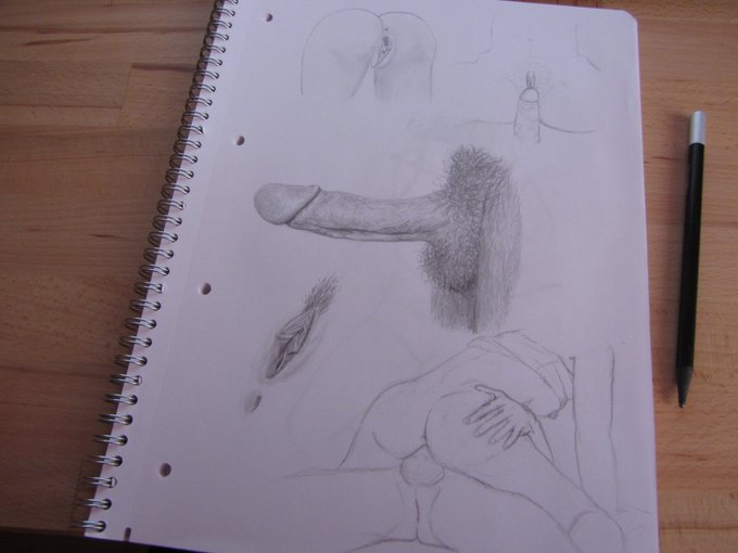 Sketchpage. Tryin to get into drawing again.  Anatomy is hard but sexy drawings are fun! 😉  #NSFWart<a href="/tag/drawing"class="tags"><span>#drawing</span></a><a href="/tag/sketches"class="tags"><span>#sketches</span></a><a href="/tag/nsfw"class="tags"><span>#nsfw</span></a><a href="/tag/nsfwart"class="tags"><span>#nsfwart</span></a>