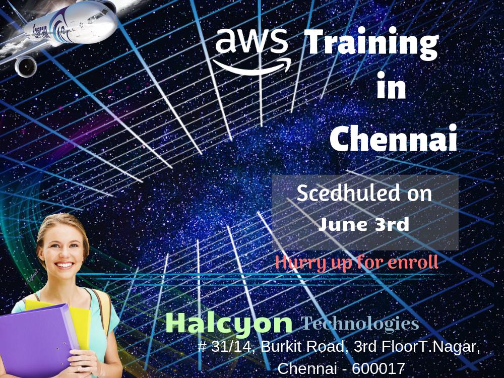 tech_halcyon's tweet photo. #AWS week-days training has scheduled on June-3rd. #Hurry up for enroll, Make you as #CloudComputing Architect. CT: +91 95135 46444 / https://t.co/3gIgVEiv7t
#AWSTraining #AWSCertifications #Saaho #EVMHacking #Dhanush #ExitPoll2019Results #Prabhas #Willey #EVMs #DelhiMetro https://t.co/tnSjTbdbFG
