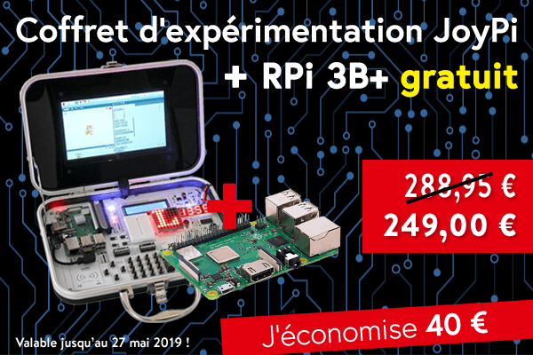 MagPi_FR's tweet photo. Autour du #RaspberryPi, le coffret #JoyPi revivifie la bonne formule de la boîte d’expérimentation. Très bien conçu pour l’expérimentation, le coffret constitue un environnement autonome.
Commandez le coffret, Elektor vous offre le #RPi 3B+ !
👉https://t.co/NmJdAAaJSh https://t.co/6VabV444s7